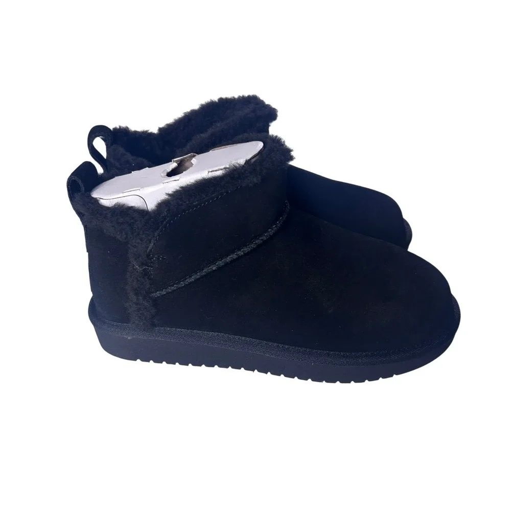Koolaburra by UGG Koola Ultra Mini Black‎ Suede Boots Kids Size 3 1167971K NEW